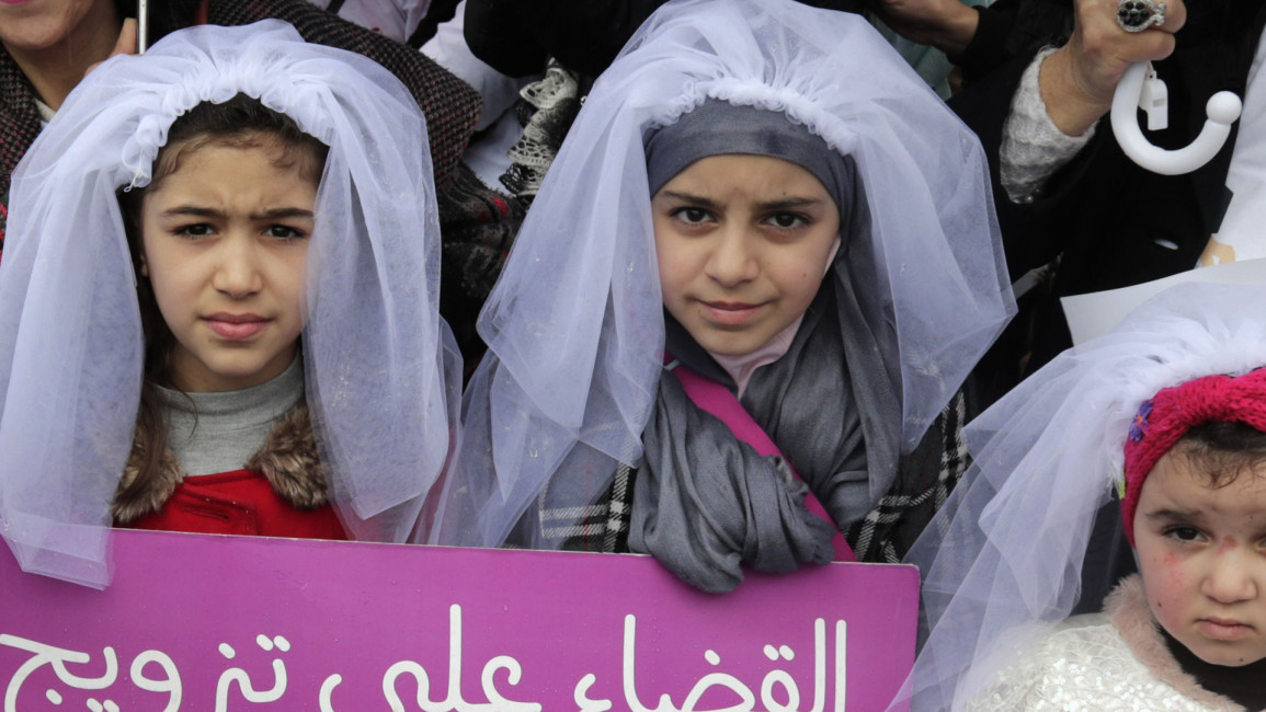 Lebanon child marriage -- AFP