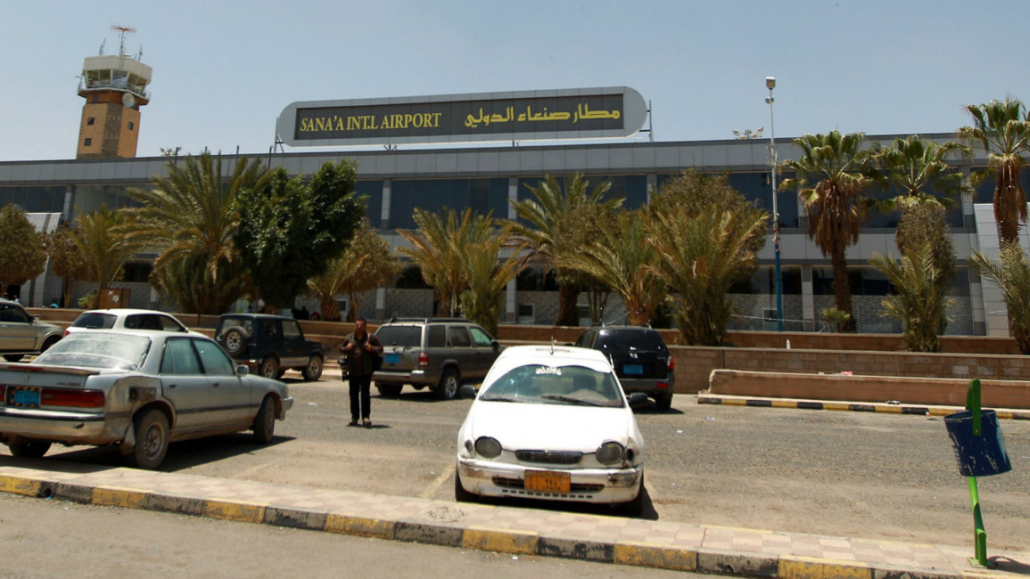 sanaa airport afp yemen