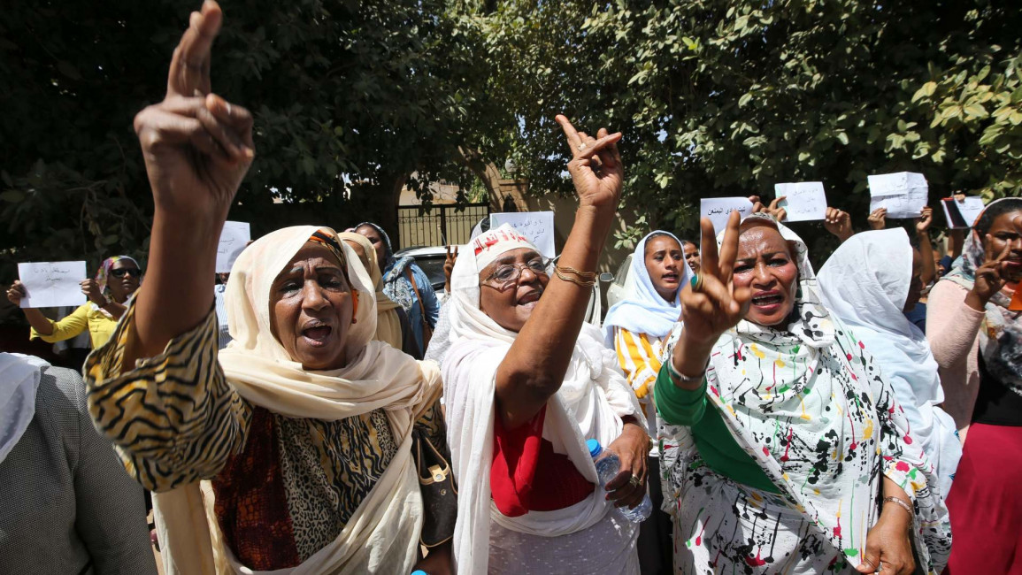 sudan women protest - Getty