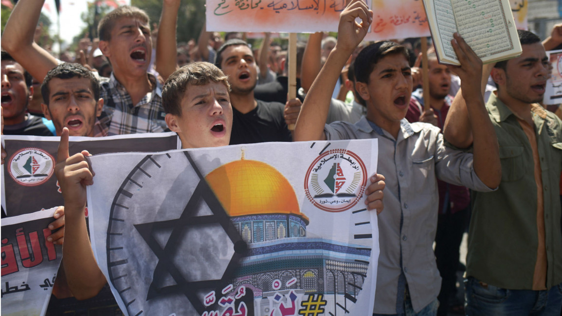 al-Aqsa clashes [AFP/Getty]
