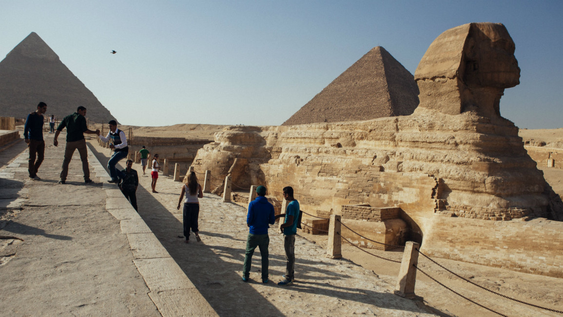 tourists pyramids Getty