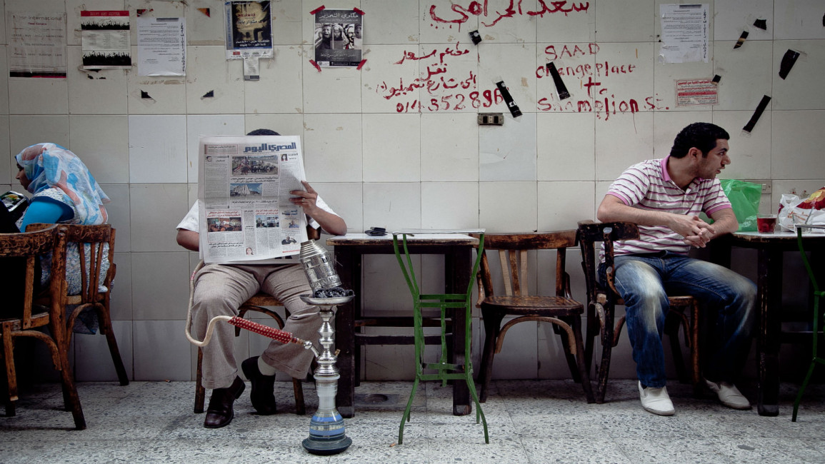 Cairo coffee shop Kim Badawi/ Getty 