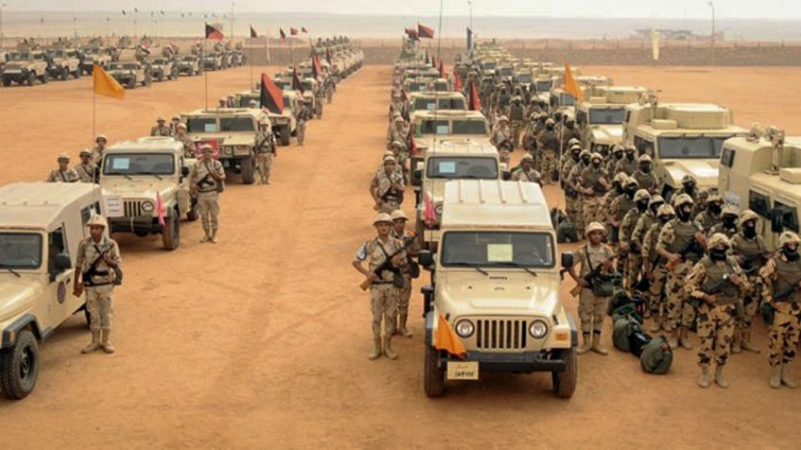 Egyptian army Sinai [Anadolu/Getty]