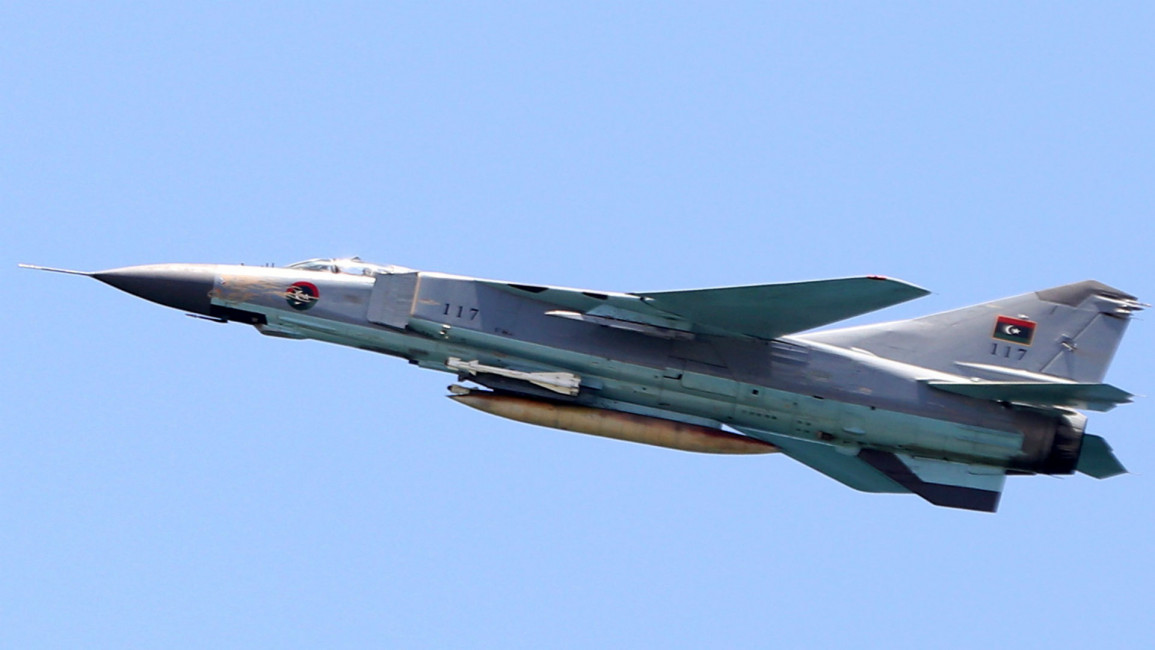 Libya fighter jet AFP