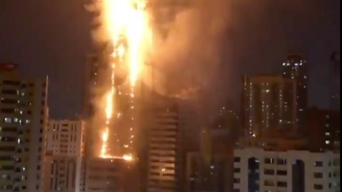 Sharjah city fire -- Twitter