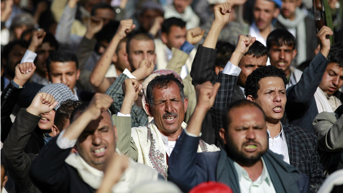 Houthi supporters Yemen