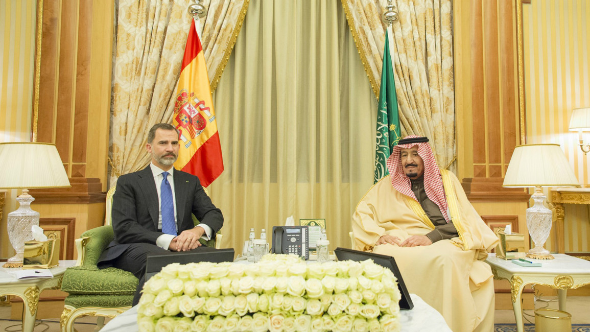 King Felipe Of Spain meets King of Saudi Anadolu