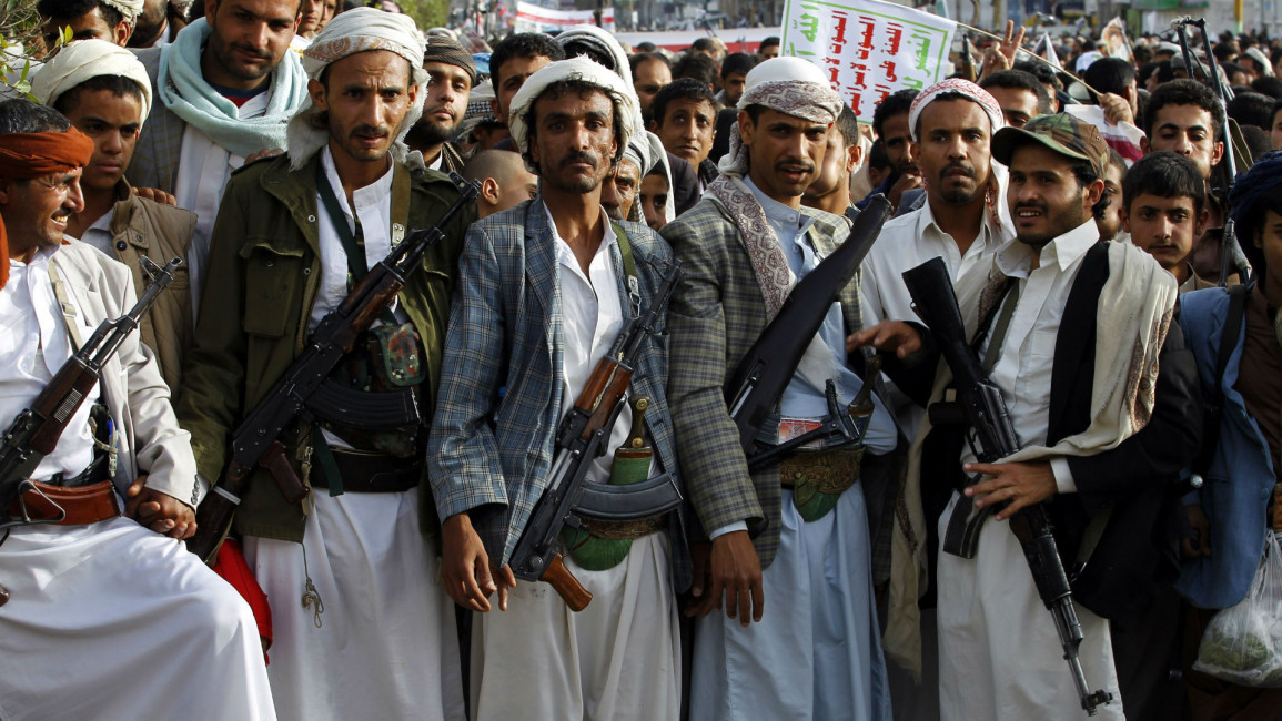Houthi fighters Yemen AFP