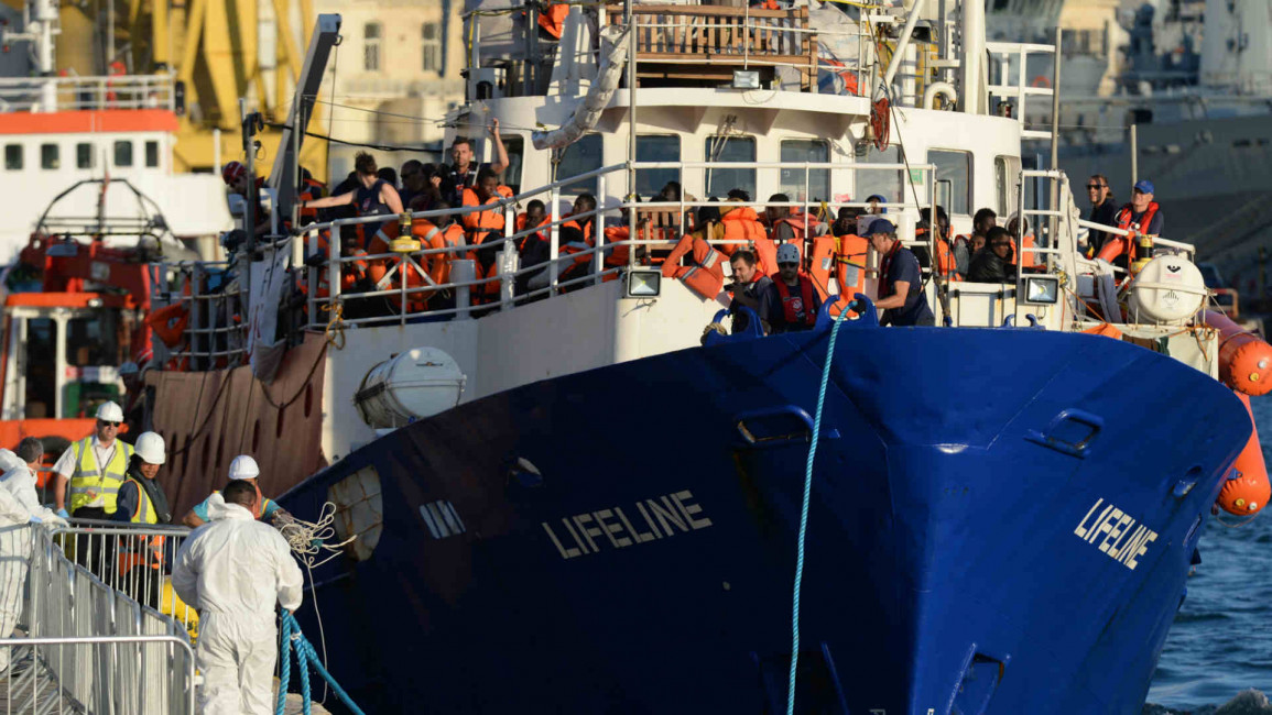 Lifeline migrants ship - Getty