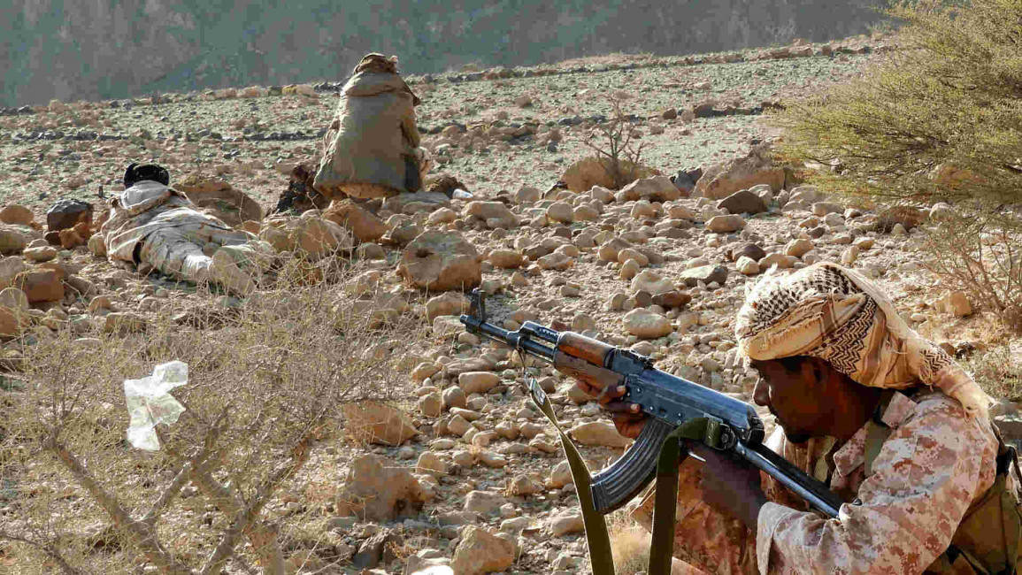 Pro-government forces in Hadramawt, Yemen