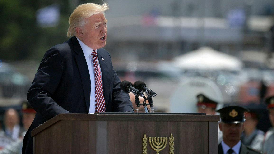 Trump in Tel Aviv [AFP]