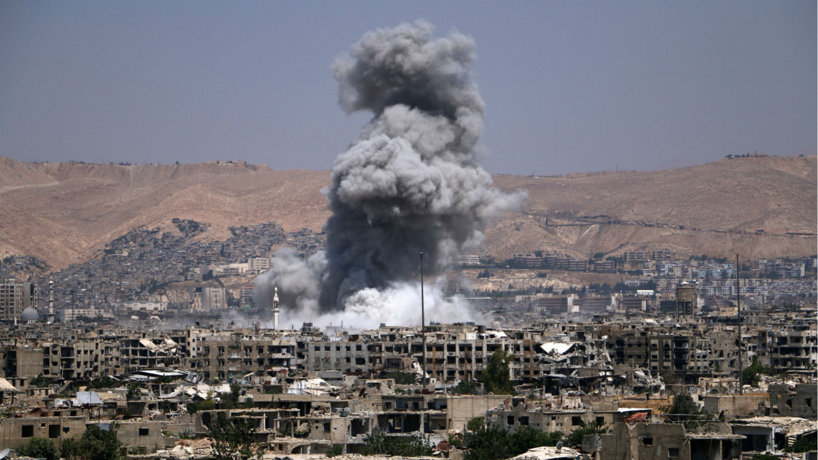 Syria air raids Getty
