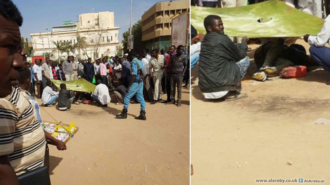 السودان-مجتمع- شاب يحرق نفسه في الخرطوم(تويتر)