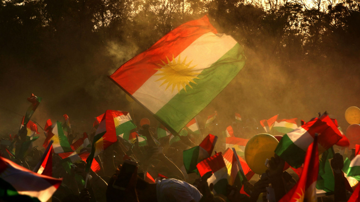 Kurdistan flag Erbil