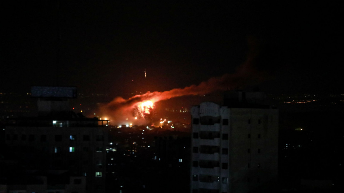 Israeli warplanes hit Gaza [Getty]