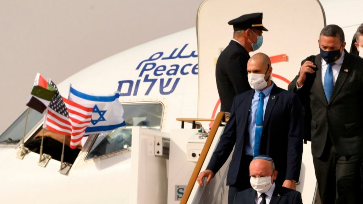 Kushner plane UAE Israel - Getty
