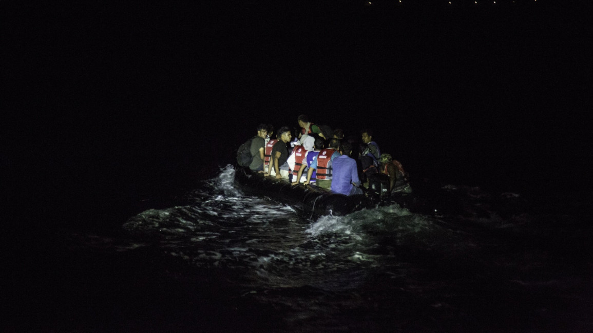 lesvos refugees boat getty turkey greece