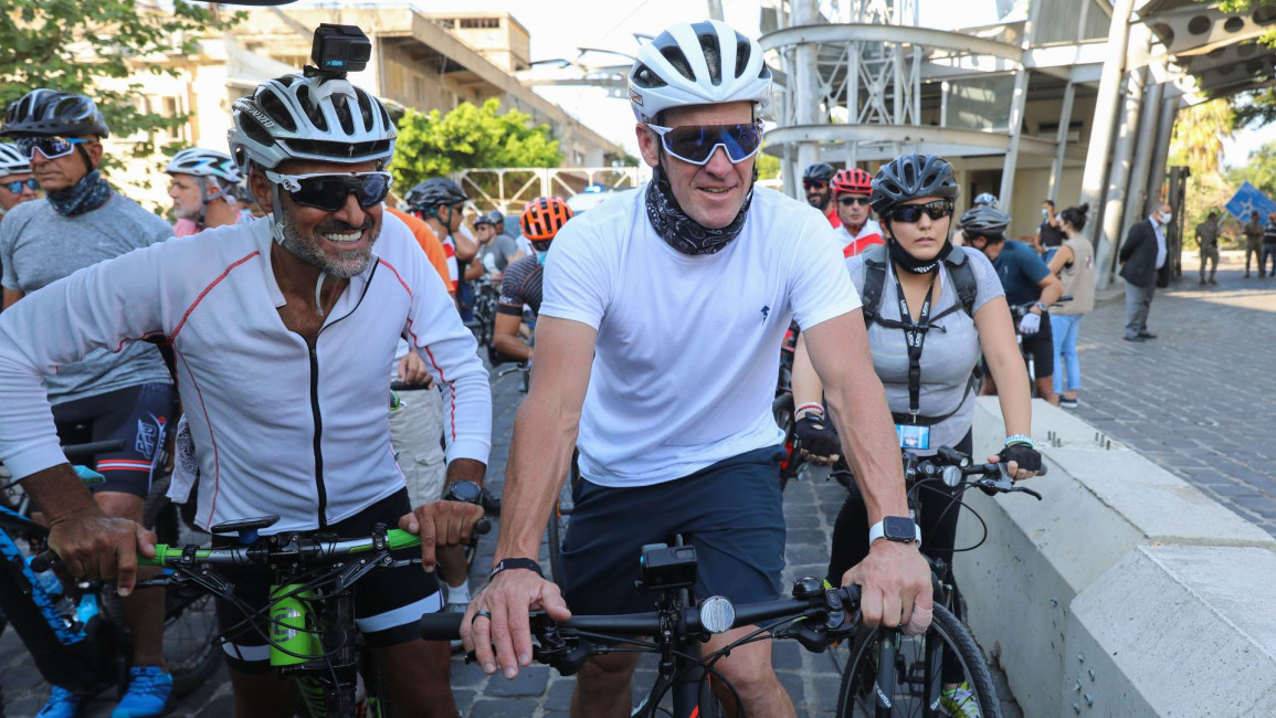 Lance Armstrong Beirut - Getty