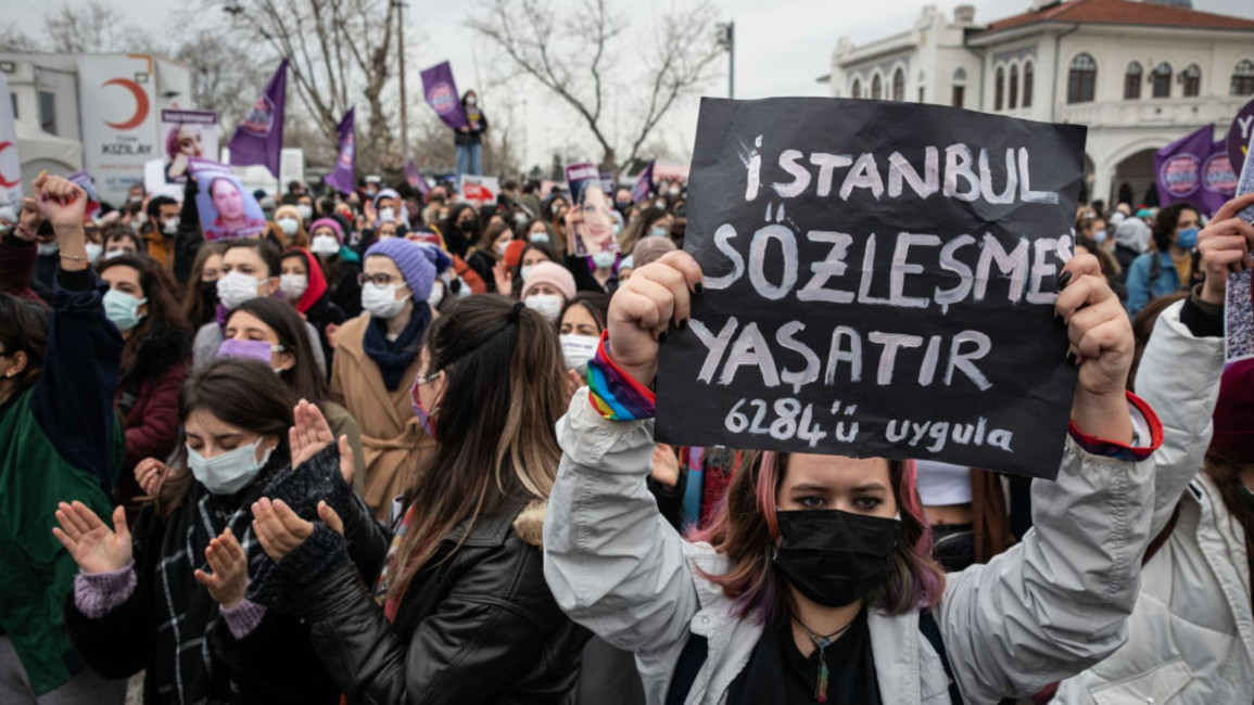 turkey women's rights protest