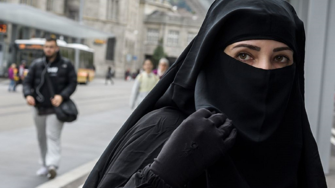 Woman wearing a niqab in Switzerland [GETTY]