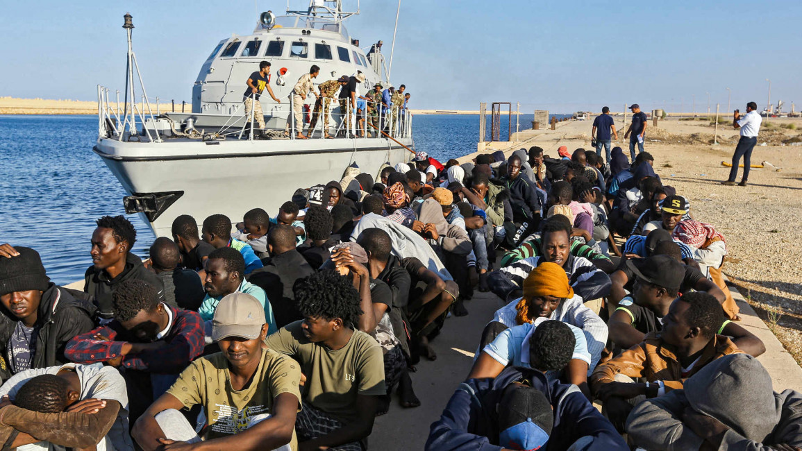 Libya migrants coastguard - Getty