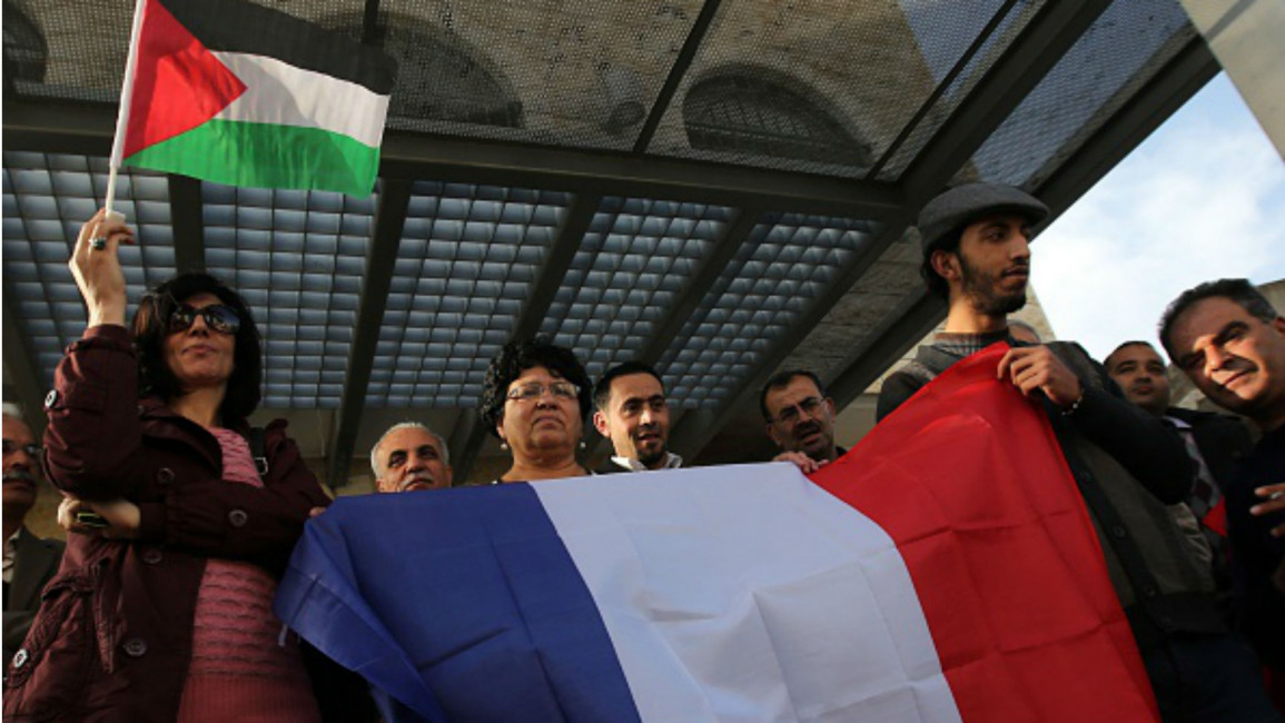 English site. Palestine. France vote 