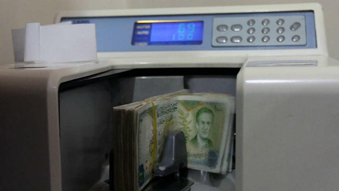 Syria bank notes - AFP