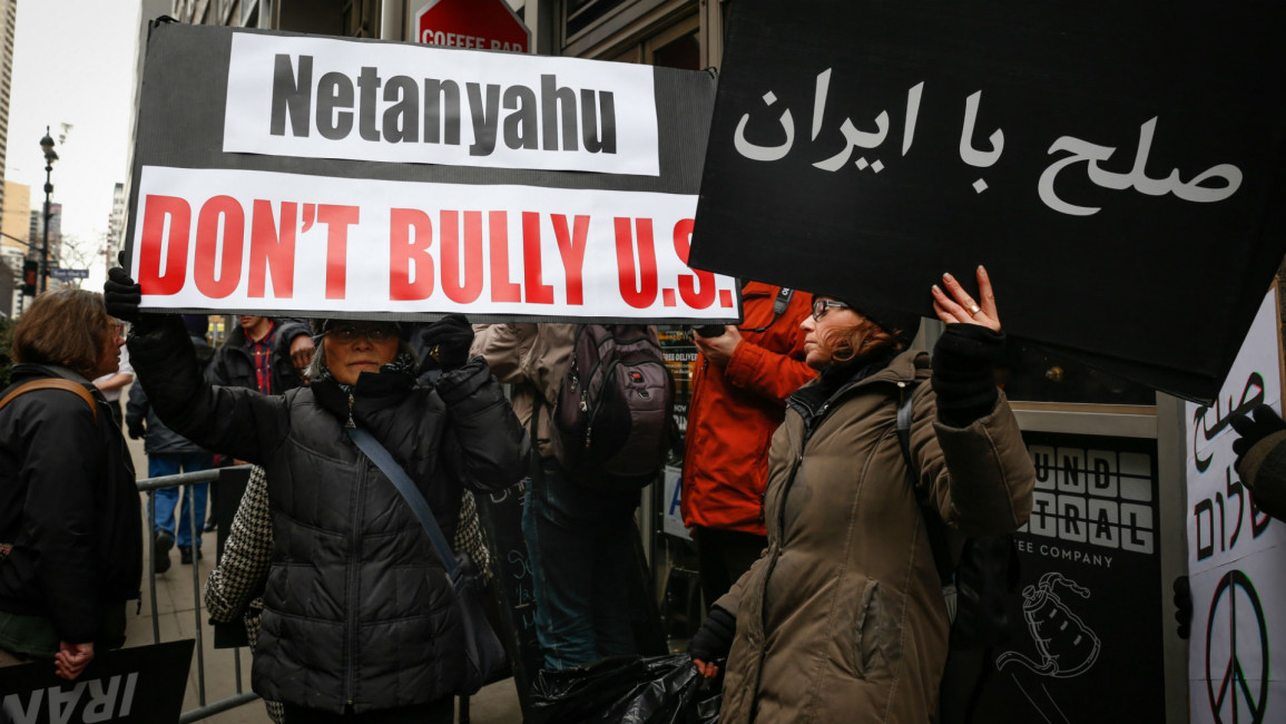 Netanyahu protest New York - Anadolu