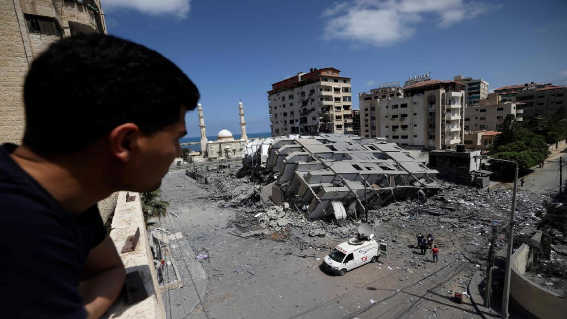 Gaza building destroyed