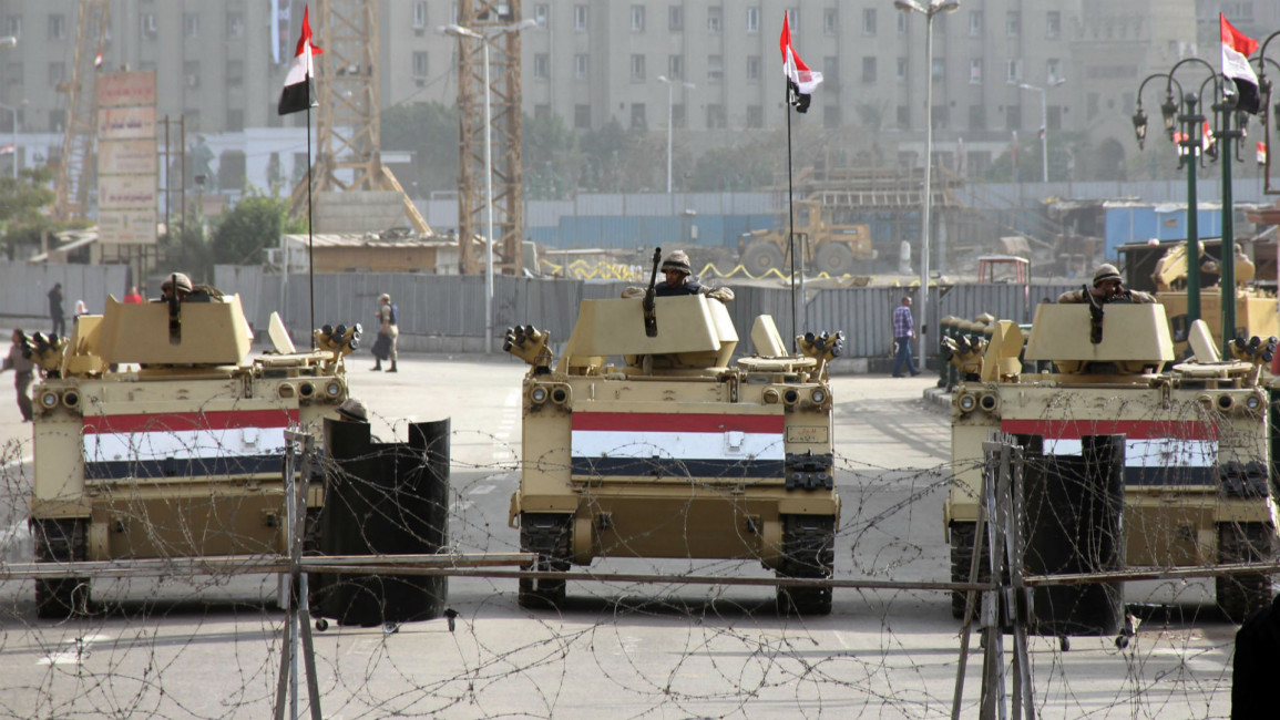 Egypt tanks military army - AFP