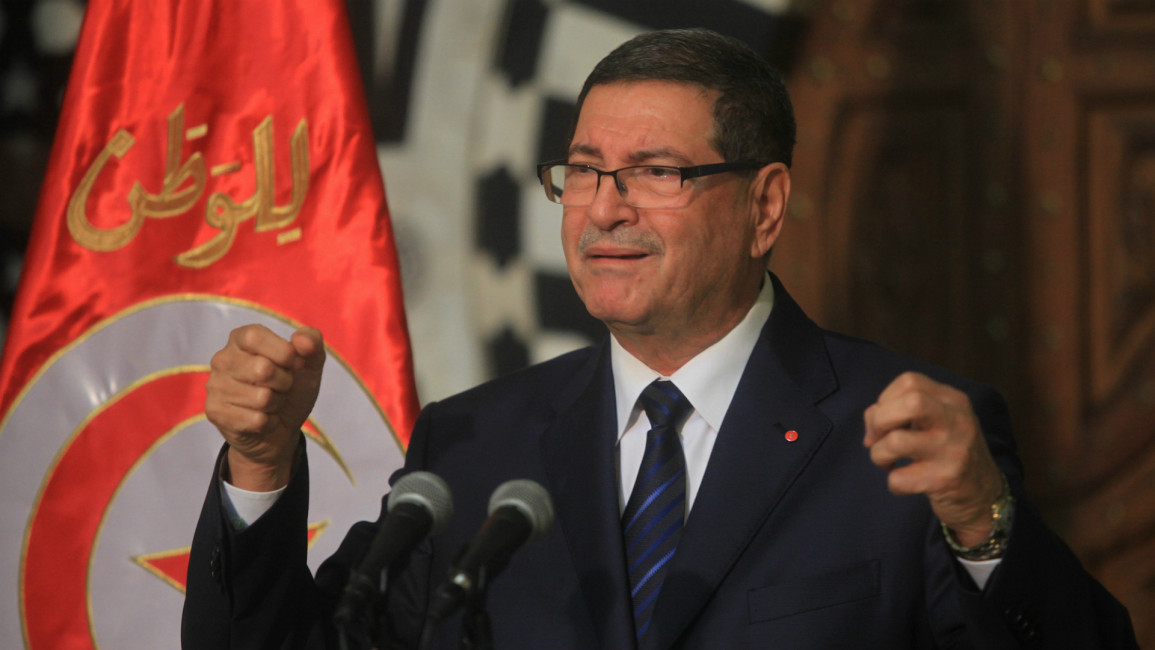 Tunisia's Prime Minister Habib Essid