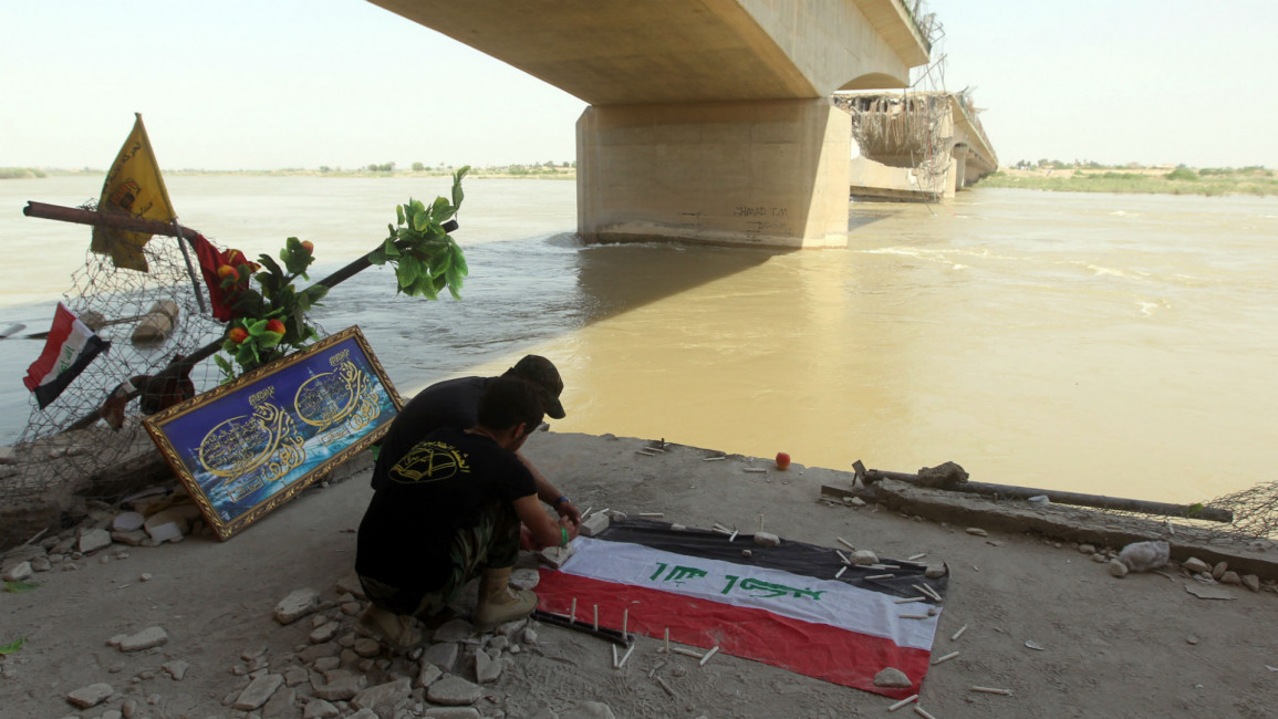 Iraq Tigris river Tikrit Speicher massacre AFP