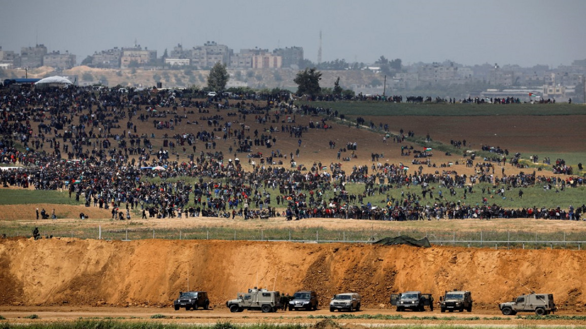 غزة/مسيرة العودة/تويتر