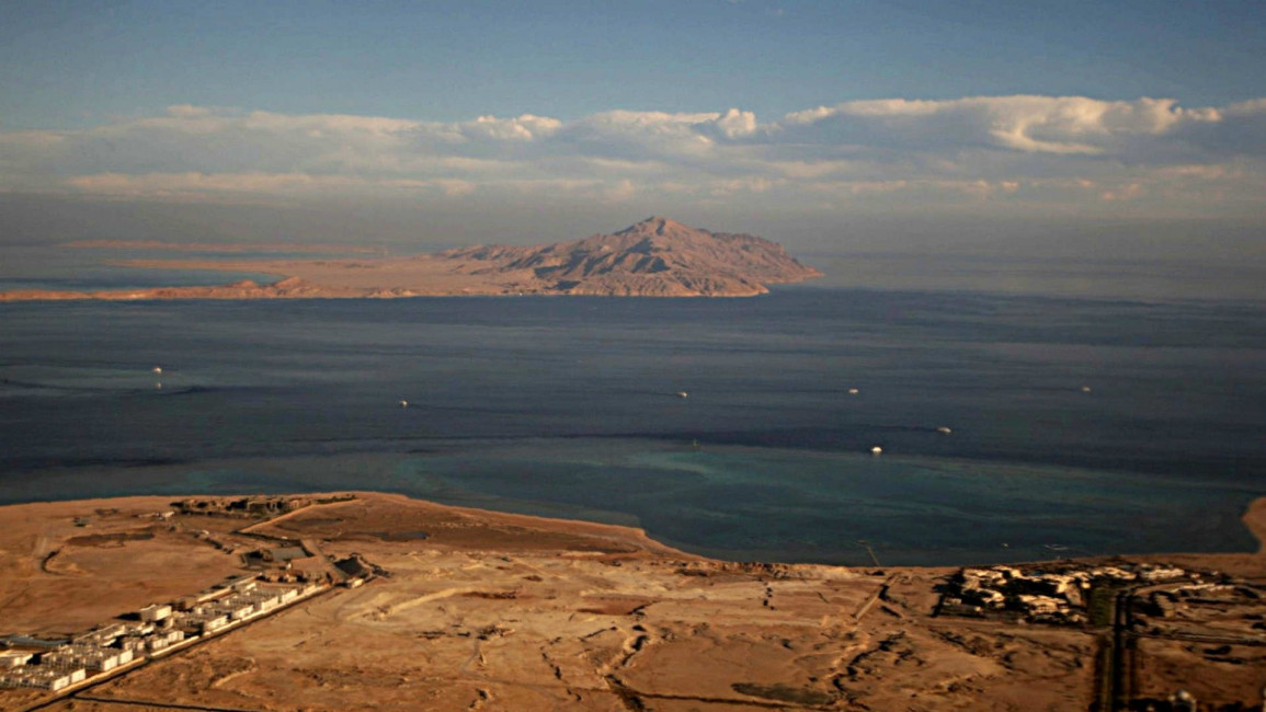 Tiran and Sanafir islands in the Red Sea