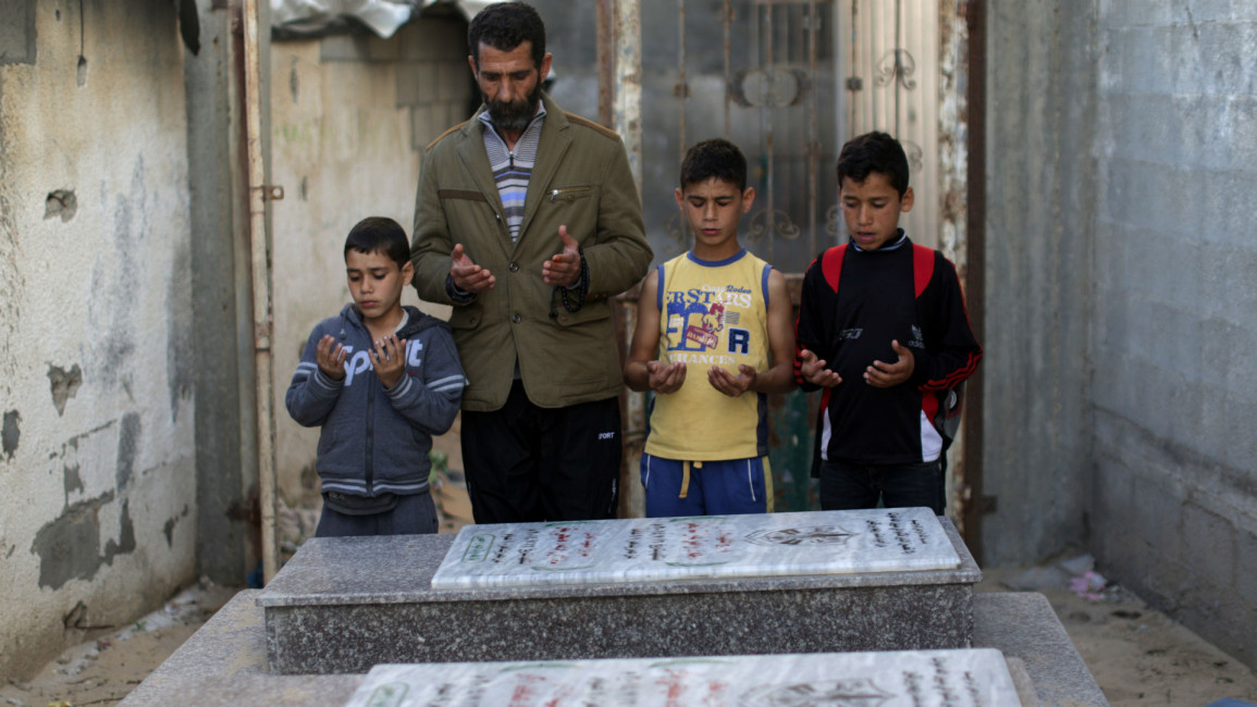 Gazan mourners [AFP]