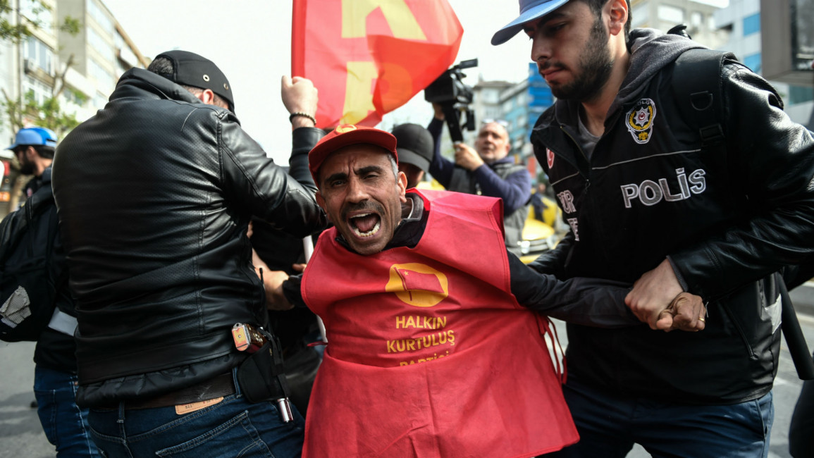 Turkey protest Getty