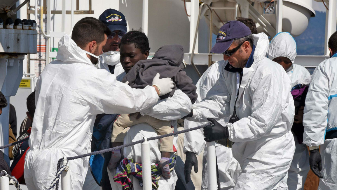 Italian coastguard rescue [AFP]