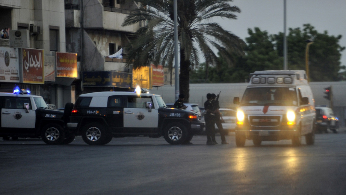 Saudi police attack - AFP