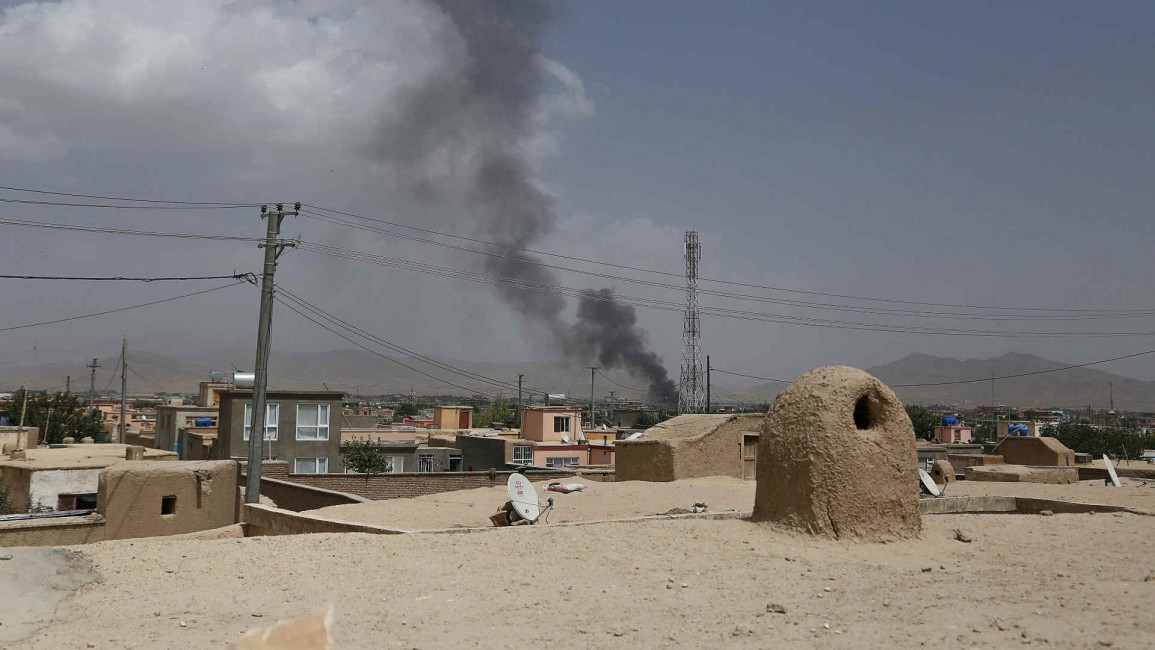 Smoke rising after Taliban launches attack on Ghazni