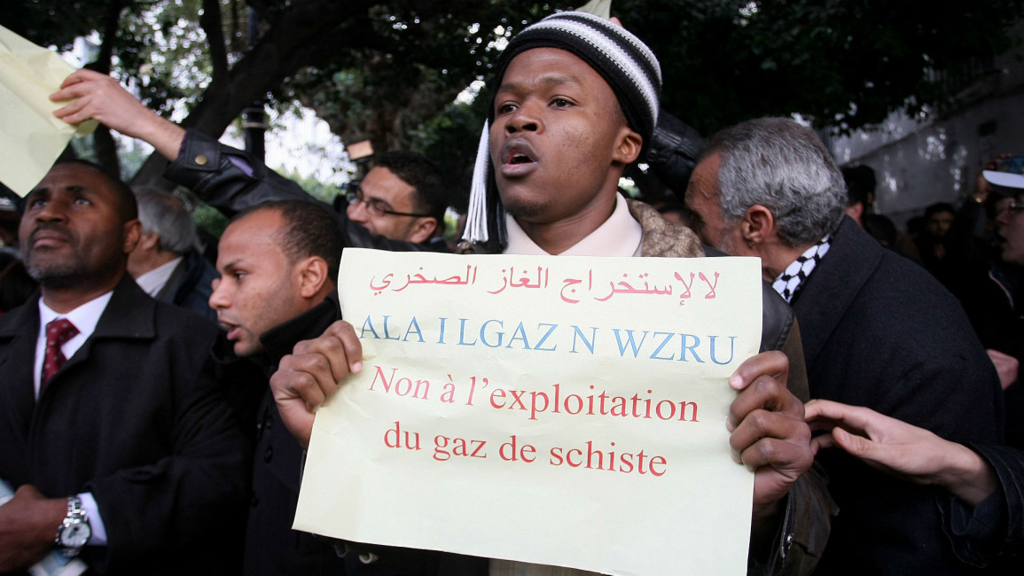 Algeria Algiers fracking protest ANADOLU