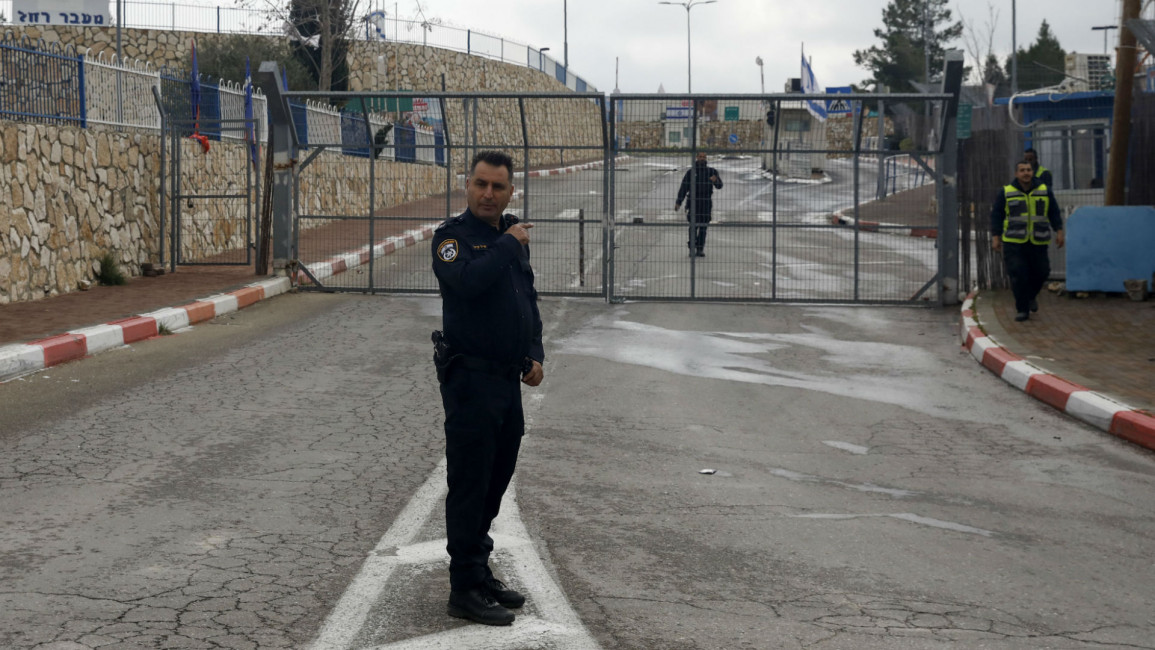 Bethlehem checkpoint/Israeli security - Getty