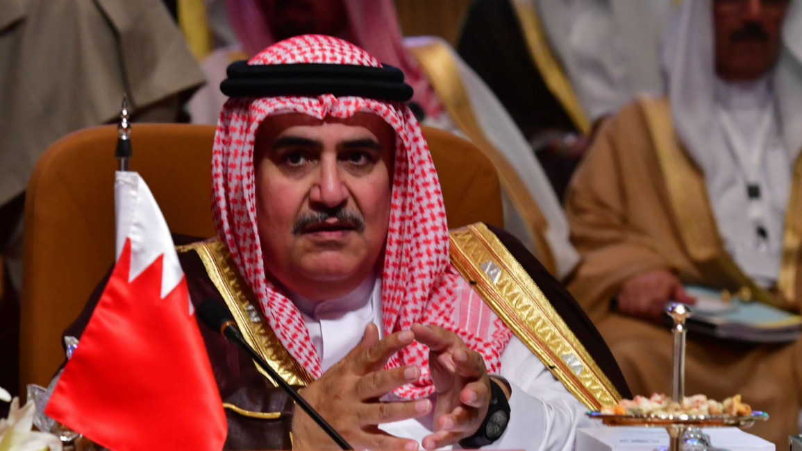 Bahrain FM Khalid bin Ahmed Al-Khalifa - Getty