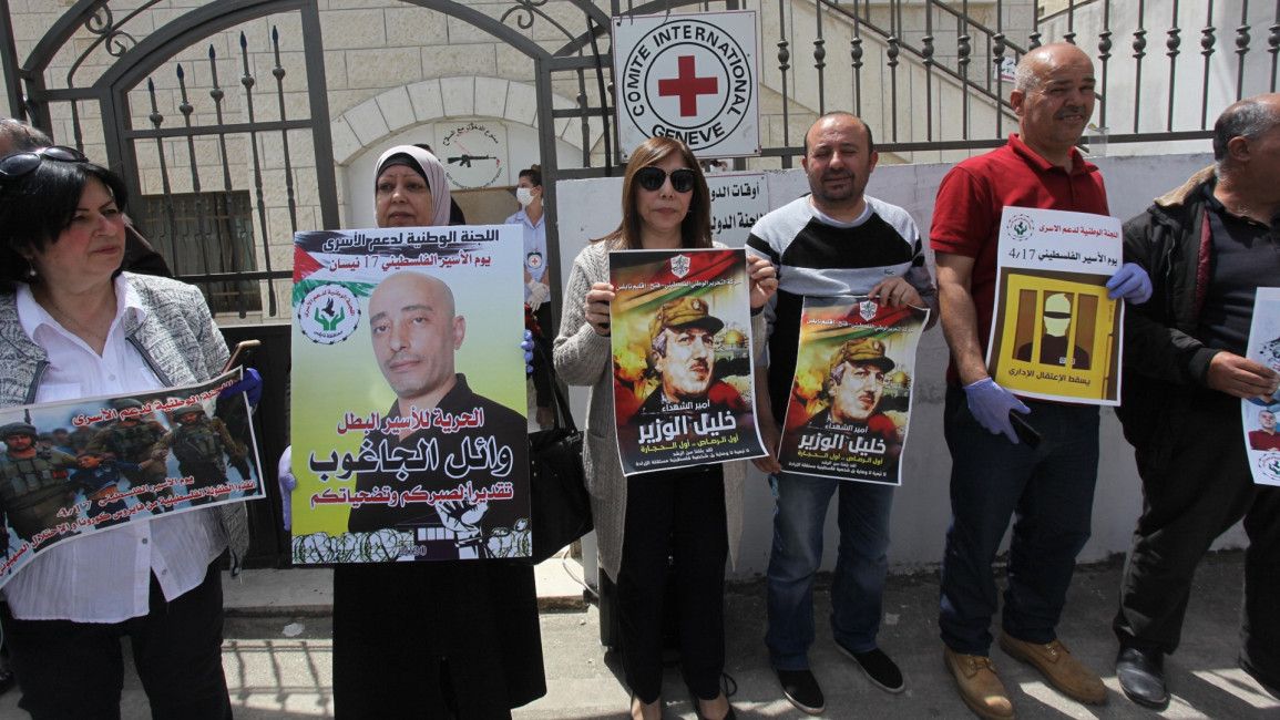 palestinians prisoners protests