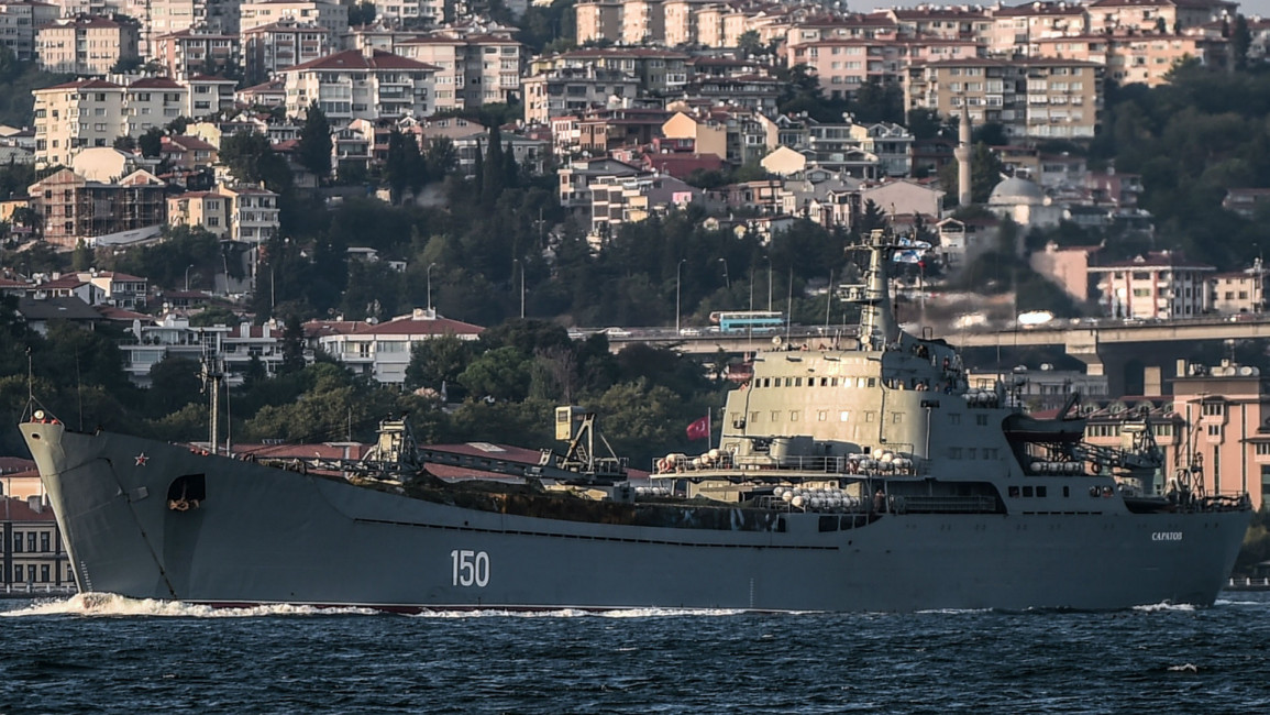 Russian warship BosphorusAFP