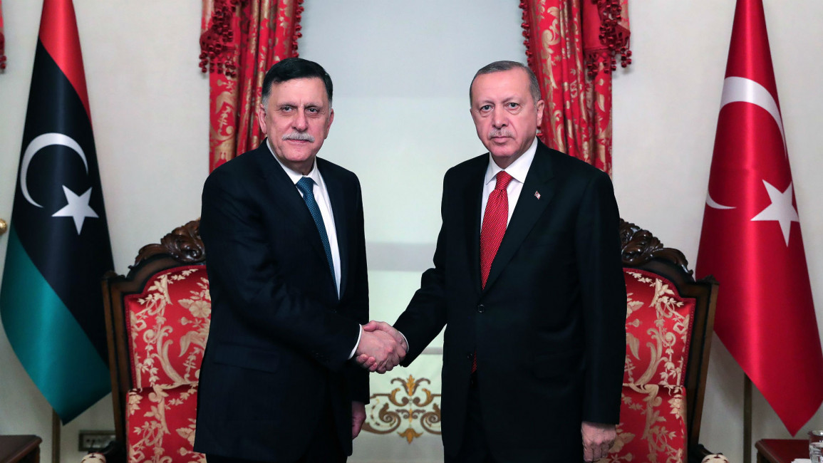Erdogan and Sarraj