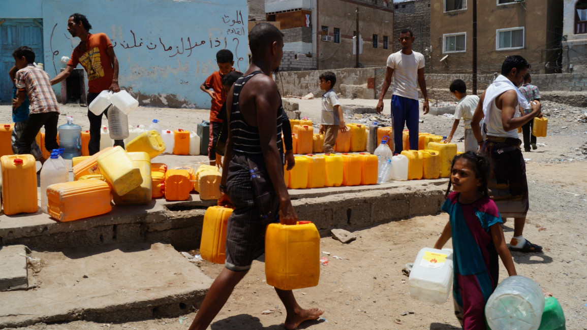 Water shortages Aden [Anadolu]