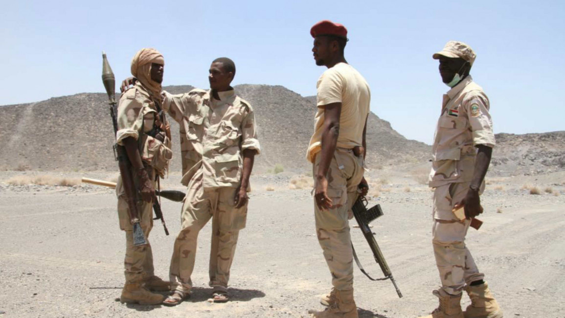Sudanese soldiers in Yemen - GEtty