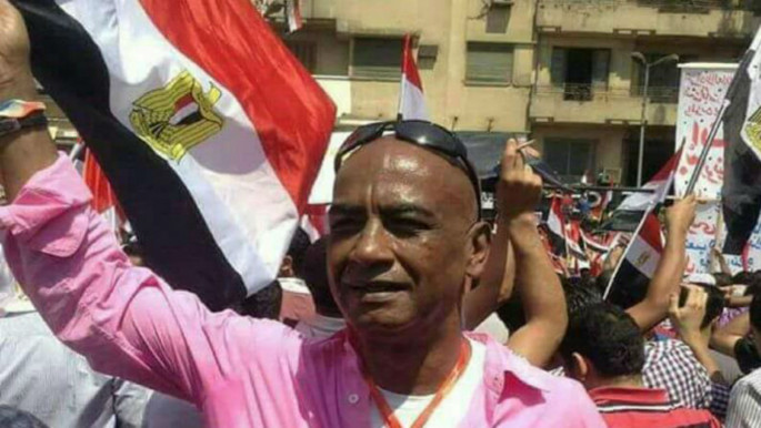 Gamal Sorour in Tahrir Square during the 2011 uprising [Facebook]