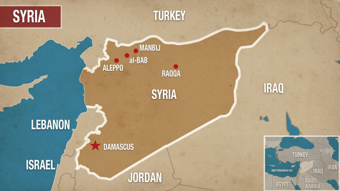 Map of Syria, Manbij